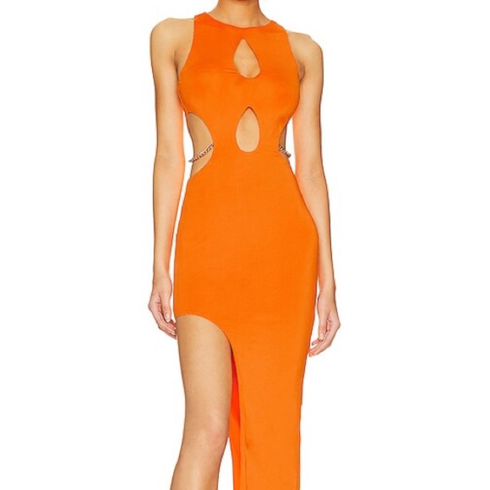 superdown Dallas Cut Out Dress in Orange size M